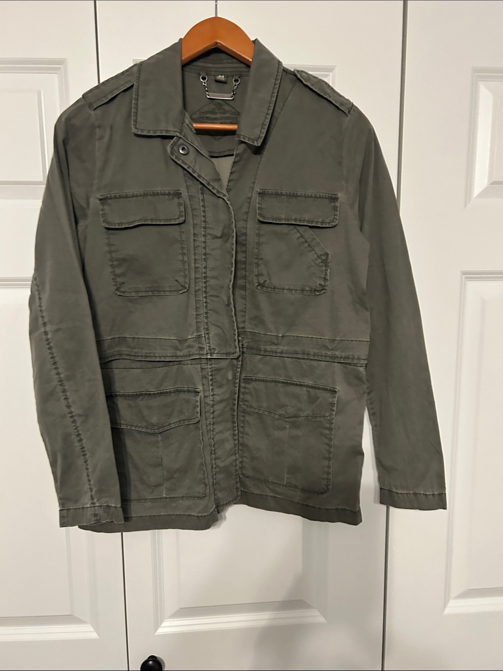 Olive Green Utility Military Jacket